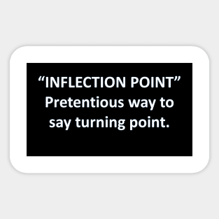 Banned Words Inflection Point Sticker